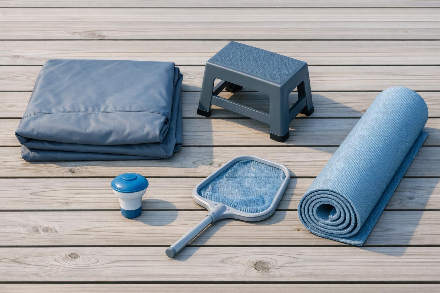 Cold Plunge Accessories: What You Need and What Can Wait AI-generated editorial illustration.